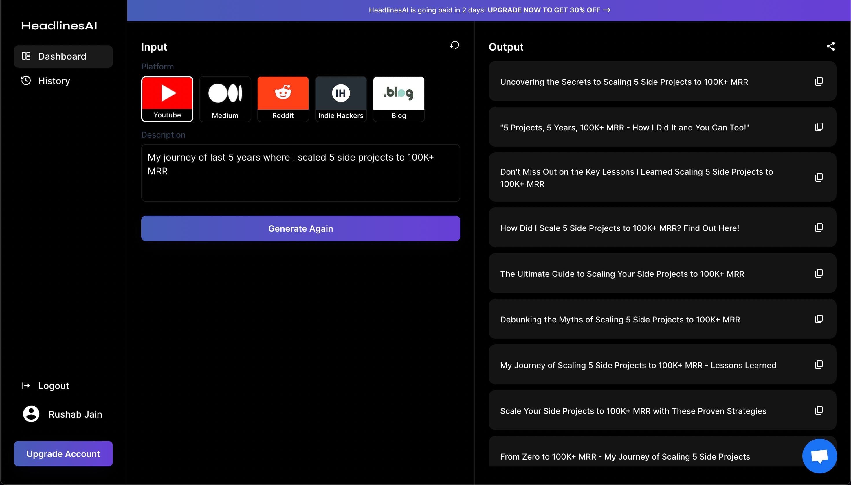 Headlines AI preview